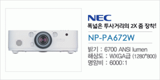 [NEC] NP-PA672W
